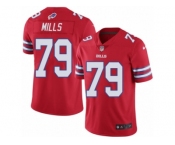 Youth Nike Buffalo Bills #79 Jordan Mills Limited Red Rush NFL Jersey