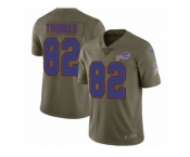Youth Nike Buffalo Bills #82 Logan Thomas Limited Olive 2017 Salute to Service NFL Jersey