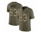 Youth Nike Buffalo Bills #83 Andre Reed Limited Oliv Camo 2017 Salute to Service NFL Jersey