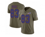 Youth Nike Buffalo Bills #83 Andre Reed Limited Olive 2017 Salute to Service NFL Jerse