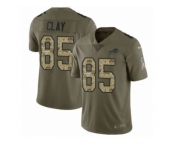 Youth Nike Buffalo Bills #85 Charles Clay Limited Olive Camo 2017 Salute to Service NFL Jersey