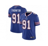 Youth Nike Buffalo Bills #91 Cedric Thornton Royal Blue Team Color Vapor Untouchable Limited Player NFL Jersey