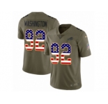 Youth Nike Buffalo Bills #92 Adolphus Washington Limited Olive USA Flag 2017 Salute to Service NFL Jersey