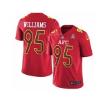 Youth Nike Buffalo Bills #95 Kyle Williams Limited Red 2017 Pro Bowl NFL Jersey