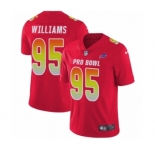 Youth Nike Buffalo Bills #95 Kyle Williams Limited Red AFC 2019 Pro Bowl NFL Jersey