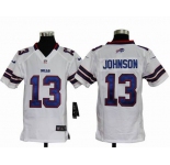 nike youth nfl jerseys buffalo bills #13 johnson white[nike]