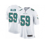 Men Nike Miami Dolphins #59 Chase Allen Game White NFL Jersey