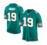 Men's Nike Miami Dolphins #19 Jakeem Grant Game Aqua Green Alternate NFL Jersey