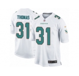 Men's Nike Miami Dolphins #31 Michael Thomas Game White NFL Jersey