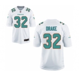 Men's Nike Miami Dolphins #32 Kenyan Drake Game White NFL Jersey