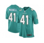 Men's Nike Miami Dolphins #41 Byron Maxwell Game Aqua Green Team Color NFL Jersey