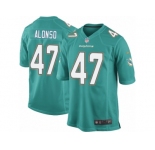 Men's Nike Miami Dolphins #47 Kiko Alonso Game Aqua Green Team Color NFL Jersey