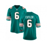 Men's Nike Miami Dolphins #6 Jay Cutler Game Aqua Green Alternate NFL Jersey