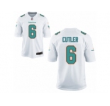 Men's Nike Miami Dolphins #6 Jay Cutler Game White NFL Jersey