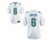 Men's Nike Miami Dolphins #6 Jay Cutler Game White NFL Jersey