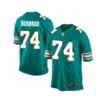 Men's Nike Miami Dolphins #74 Jermon Bushrod Game Aqua Green Alternate NFL Jersey