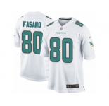 Men's Nike Miami Dolphins #80 Anthony Fasano Game White NFL Jersey