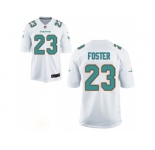 Mne Miami Dolphins #23 Adrian Foster Aqua White Game Jersey