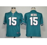 nike nfl jerseys miami dolphins #15 davone bess green[game]
