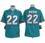 nike nfl jerseys miami dolphins #22 bush green Game Jersey