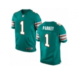 Men Nike Miami Dolphins #1 Cody Parkey Elite Aqua Green Alternate NFL Jersey