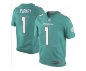 Men Nike Miami Dolphins #1 Cody Parkey Elite Aqua Green Team Color NFL Jersey