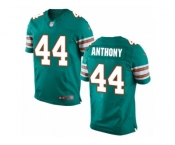 Men Nike Miami Dolphins #44 Stephone Anthony Elite Aqua Green Alternate NFL Jersey