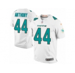 Men Nike Miami Dolphins #44 Stephone Anthony Elite White NFL Jersey