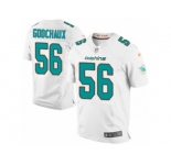 Men Nike Miami Dolphins #56 Davon Godchaux Elite White NFL Jersey