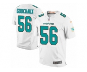 Men Nike Miami Dolphins #56 Davon Godchaux Elite White NFL Jersey