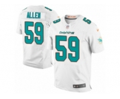 Men Nike Miami Dolphins #59 Chase Allen Elite White NFL Jersey