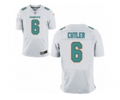 Men Nike Miami Dolphins #6 Jay Cutler Elite White NFL Jersey