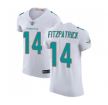 Men's Miami Dolphins #14 Ryan Fitzpatrick White Vapor Untouchable Elite Player Football Jersey
