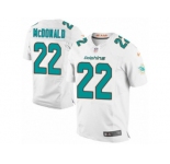 Men's Nike Miami Dolphins #22 T.J. McDonald Elite White NFL Jersey