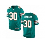 Men's Nike Miami Dolphins #30 Cordrea Tankersley Elite Aqua Green Alternate NFL Jersey
