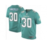 Men's Nike Miami Dolphins #30 Cordrea Tankersley Elite Aqua Green Team Color NFL Jersey