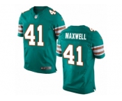 Men's Nike Miami Dolphins #41 Byron Maxwell Elite Aqua Green Alternate NFL Jersey