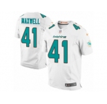 Men's Nike Miami Dolphins #41 Byron Maxwell Elite White NFL Jersey