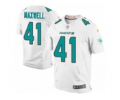 Men's Nike Miami Dolphins #41 Byron Maxwell Elite White NFL Jersey