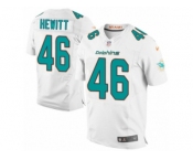 Men's Nike Miami Dolphins #46 Neville Hewitt Elite White NFL Jersey
