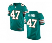Men's Nike Miami Dolphins #47 Kiko Alonso Elite Aqua Green Alternate NFL Jersey