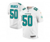 Men's Nike Miami Dolphins #50 Andre Branch Elite White NFL Jersey