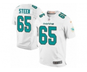 Men's Nike Miami Dolphins #65 Anthony Steen Elite White NFL Jersey
