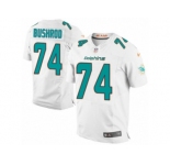 Men's Nike Miami Dolphins #74 Jermon Bushrod Elite White NFL Jersey