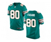 Men's Nike Miami Dolphins #80 Anthony Fasano Elite Aqua Green Alternate NFL Jersey