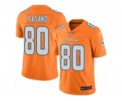 Men's Nike Miami Dolphins #80 Anthony Fasano Elite Orange Rush NFL Jersey