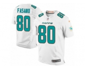 Men's Nike Miami Dolphins #80 Anthony Fasano Elite White NFL Jersey
