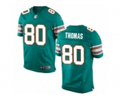 Men's Nike Miami Dolphins #80 Julius Thomas Elite Aqua Green Alternate NFL Jersey