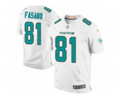 Men's Nike Miami Dolphins #81 Anthony Fasano Elite White NFL Jersey