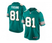 Men's Nike Miami Dolphins #81 Anthony Fasano Limited Aqua Green Alternate NFL Jersey